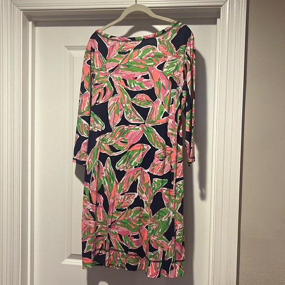 Lilly Pulitzer Palmetto Dress “In the Vias Navy” Color Size Large - Picture 4 of 8